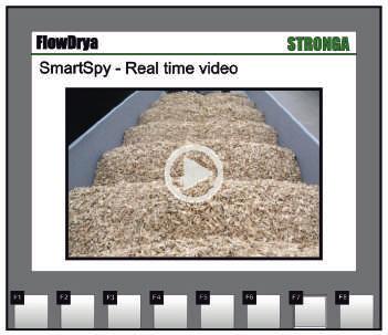 Instant average moisture values allow the operator to quickly set the drying strokes per hour to achieve the required moisture content. This can be automated. system and the FlowDrya.