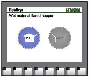 On the illuminated DryStation touchscreen, the user has instant visual access to the FlowDrya controls and safety parameters.