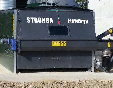 Optional onward discharge loading conveyors automatically transfer dry material from the end of the FlowDrya bed to dry material storage.