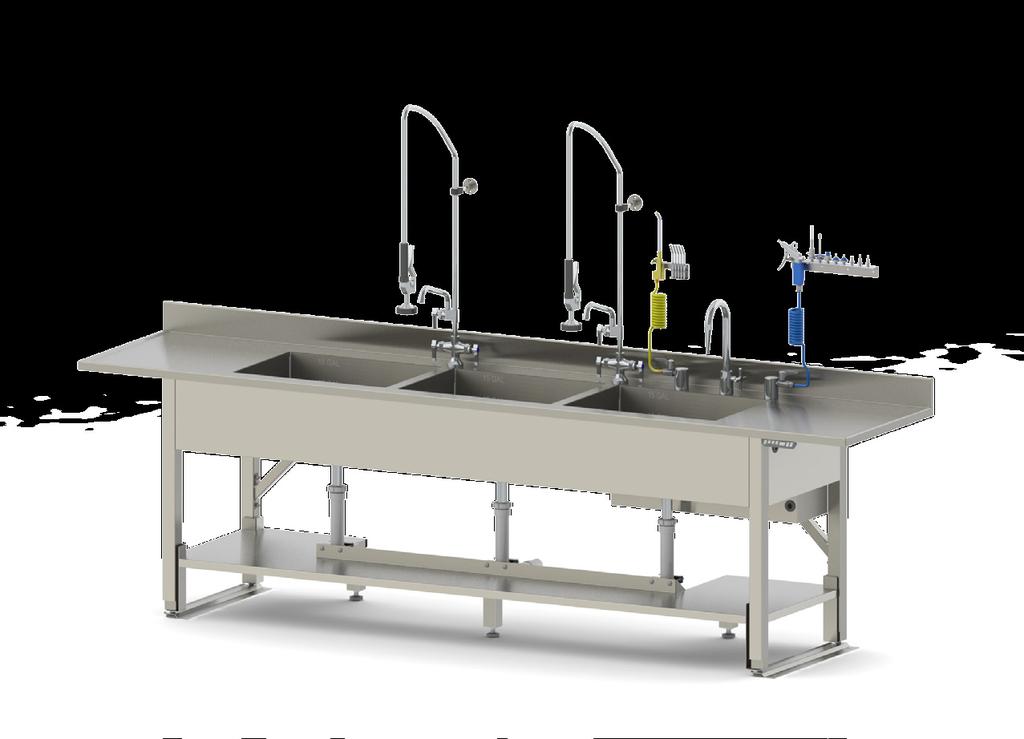 Combining the best materials, components, and craftsmanship available, each sink is customizable to each customer's specific needs.