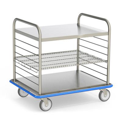 75"H Vertical Handle Case Carts Ergonomically friendly vertical handles for precise control Fully welded construction 8.