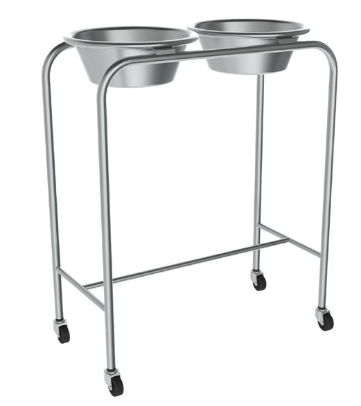 with stainless steel lower shelf Removable 7 quart stainless steel basin SOL-1000-8.