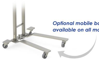 MR Conditional Mayo Stands Equipped for any magnetic resonance environment Full welded stainless steel