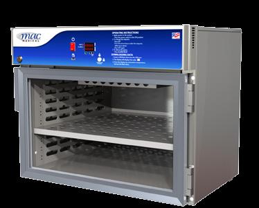 3mm) 1 Adjustable Shelf Chamber I.D. 17"D x 6"W x 15.5"H (431.8mm x 660.4mm x 387.3mm) 3.9 Cubic Feet Storage Temperature Range 90-160 F (Tolerance +/- 1 F) 10V, 6.3 Amp, 50/60 Hz,.45 kwh (Avg.