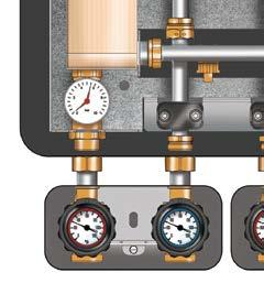 connection supply D Domestic connection return Advantages: - simple hydronic connection to the local heating network via the integrated pressure independent control valve Cocon QTZ (automatic