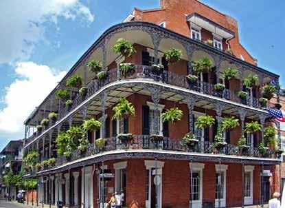 The embellished parapet walls and steeper roof pitches remain central compositional features of the style. french quarter, new orleans, la.