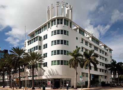 The corner, however, is vertically composed with a decorative tower used to display the name of the hotel. The Breakwater, miami Beach, FL.