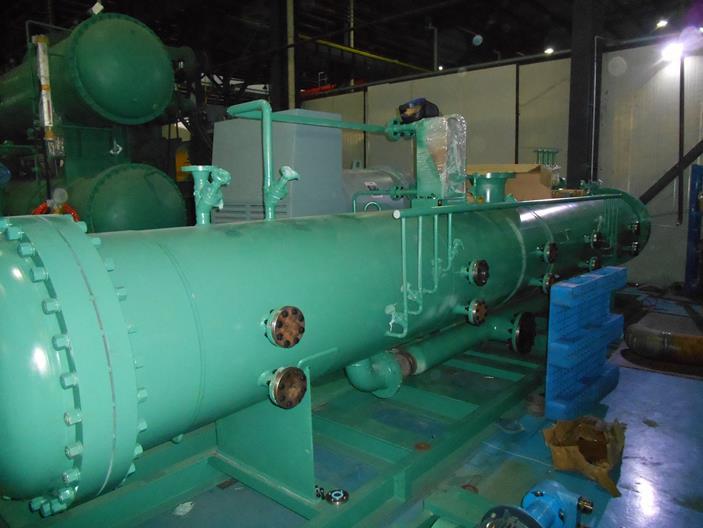 Figure 6: Oil Separator Skid Figure 7: Oil Pump Module Assembly In addition to the modules, the screw compressor company also produced piping for four condenser collection systems, four VFD cabinets