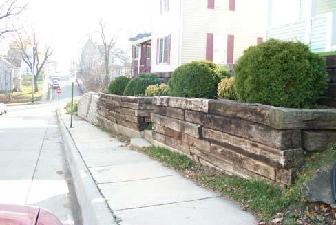 Such walls are common in Dubuque, and define its