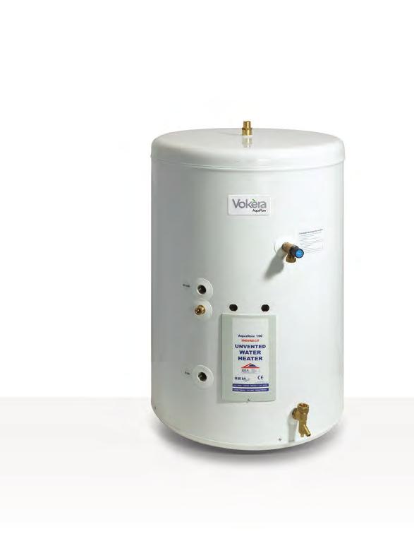 AquaFlow Unvented single coil cylinder For use with Vokèra Mynute VHE open vent boiler, Mynute i system boiler and Vision S boiler. Inner tank guaranteed for 25 years, made from stainless steel.