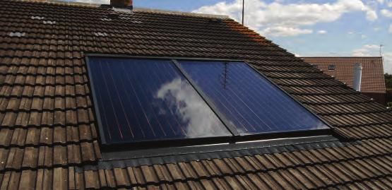 Zenith Flat Plate On Tile and Inset Solar thermal collectors ON TILE COLLECTORS - Ideal for retro fit applications with solar collectors sitting on top of the roof tiles, therefore requiring minimal