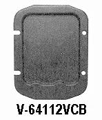 00 R V-64112VCB 57 Heater Delete/Firewall Block-Off PLATE steel 59.