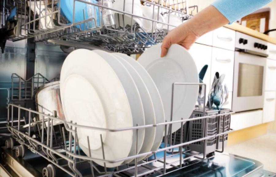 Run an empty dishwasher with vinegar: This is the same concept as running a service wash for your washing machine.