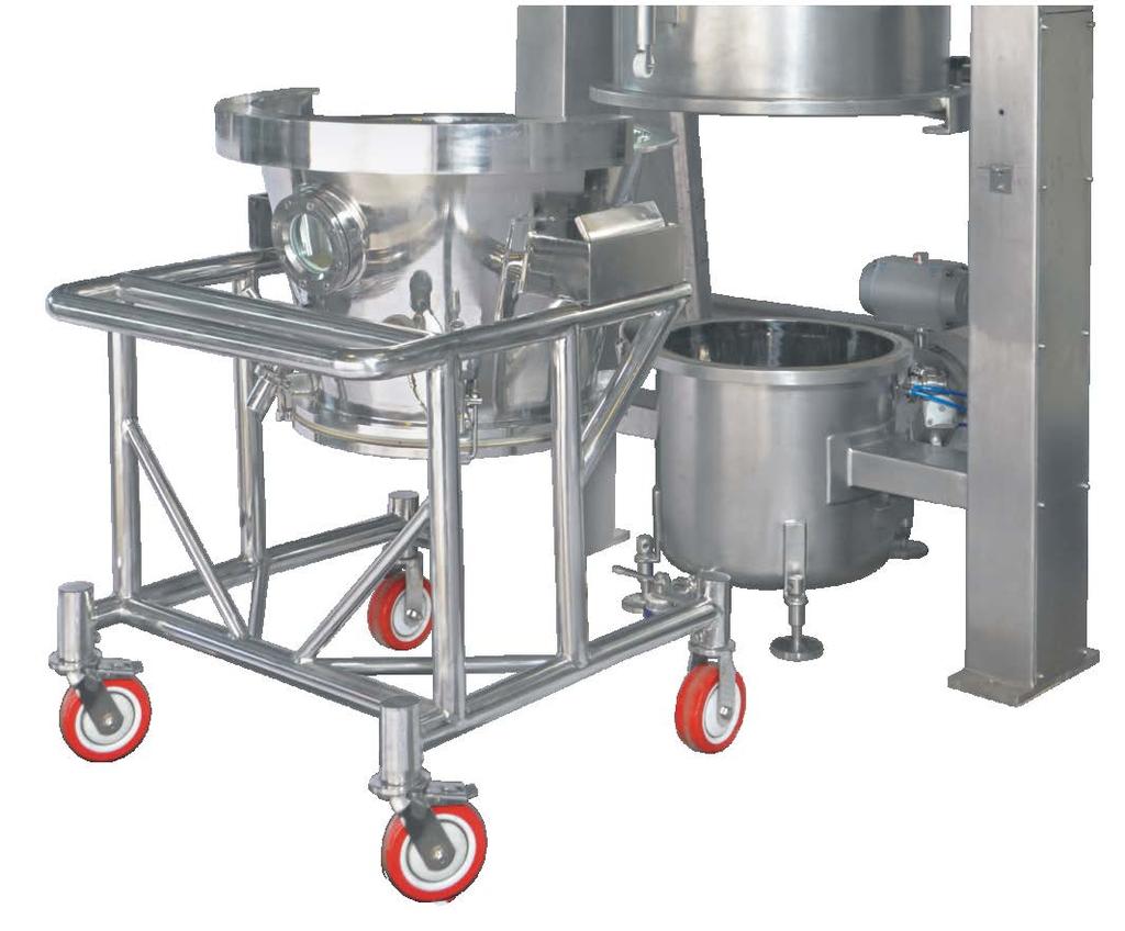 uniform core drying Twin shaking finger bag system (European make) to assist continuous fluidization and spraying Option of providing SS multilayers sintered filter with integrated air