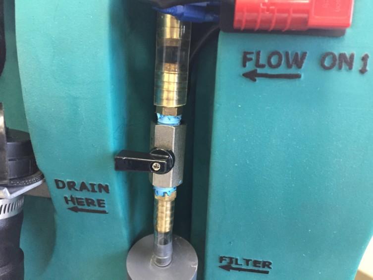 If the cap is not screwed on tightly the machine will lose suction power. It is important to drain the dirty water tank after each use.