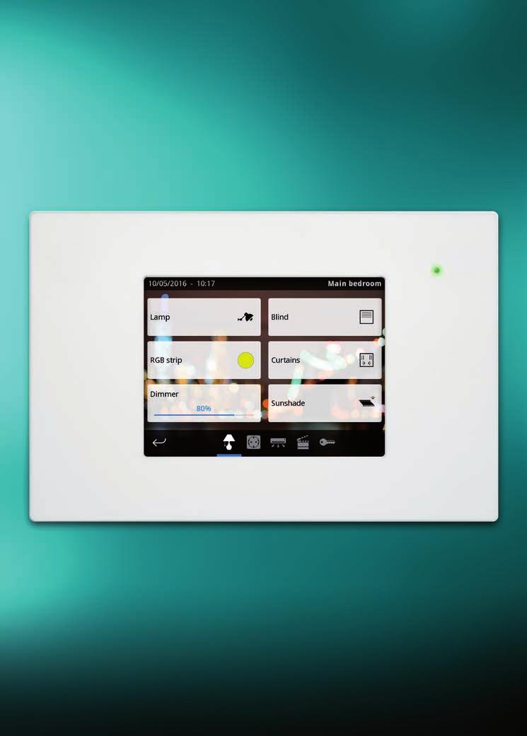 VISUALIZATION HCi-KNX 5." Touch Display with integrated web server Iddero Touch displays with simple and user friendly visualization and control interface.