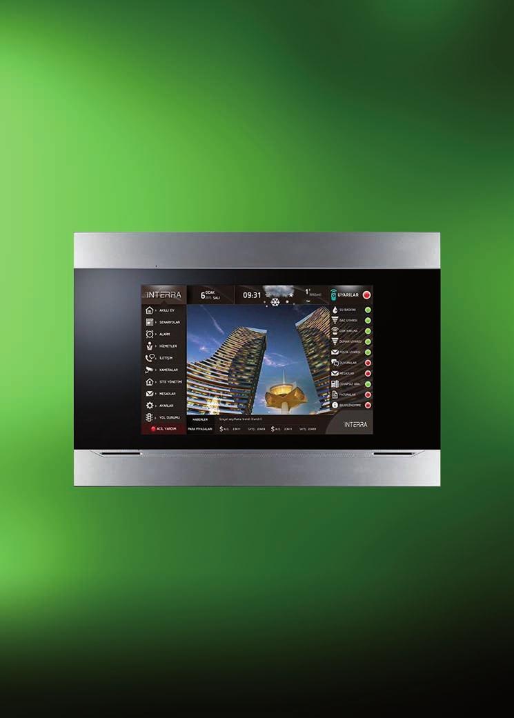 VISUALIZATION TR-0-004 " Touch Display with integrated web server Interra Touch display with exceptional design and wide functionality for home control.