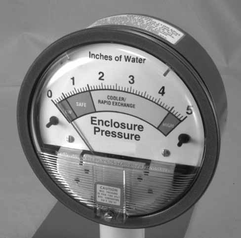 Indicator Gauge Description The cooler indicator gauge, sometimes called the Vortex indicator gauge, is used on systems were there is cooling required after purging.