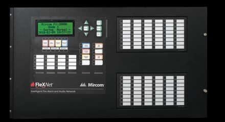 FleX-Net TM Integrated Fire and Audio Control Panels FX-2009-12N Network Lobby Control Chassis The FX-2009-12N Network Lobby Control Chassis consists of a base fire alarm