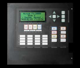 circuits and a 4 line by 20 character LCD display and a 16 zone LED annunciator. The FX-2000ND mounts in a BBX-2000(R) enclosure.