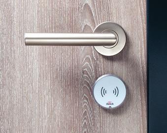 Hotel room door / technical terms Technical TeRms Definitions Do not disturb function The guest can conveniently lock himself in using the thumbturn at the room side of the hotel room door.
