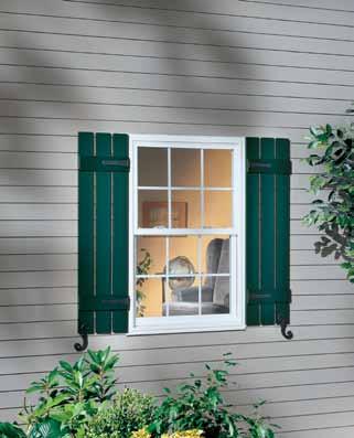 shutters and window accents Provides secure, trouble-free installation Colors coordinate with all Classic and