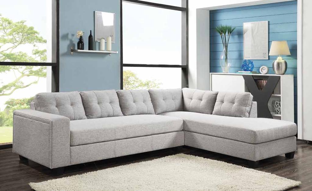 899 Sofa Chaise Contemporary living room This sleek style offers extra seating space without taking up