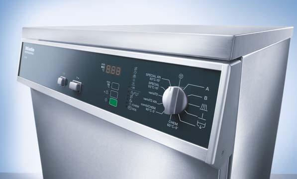 Controls, programmes, cycle times Fully electronic controls, high-level process security Programmes and functions on Miele G 7831, G 7882, G 7892 and G 7882 CD washer-disinfectors are efficiently