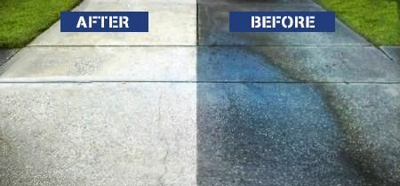 Best Practices»» Concrete Cleaning No.1 Grease and Oil Stains Because of their rapid penetration in the concrete surface, oil and grease stains are probably the most difficult to remove completely.
