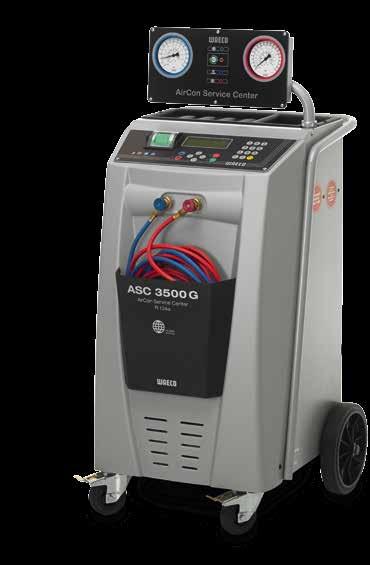 ASC 3500 G Low Emission ASC 3500 G Low Emission Sturdy metal housing Charging cylinder storage capacity: 26 kg, vacuum pump capacity 192 l/min Performance of the hermetic compressor 0,6 kw Humidity