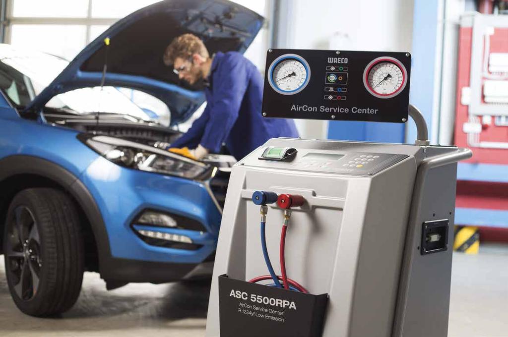 ASC 5500RPA ASC 5500RPA Low Emission LOW EMISSION SERVICE UNIT FOR R 1234YF WITH INTEGRATED GAS IDENTIFIER They may be only a few, but they are there the first new vehicle models with A/C systems