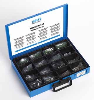 Workshop kits O-rings for R 134a refrigerant on retrofit A/C systems, 200 items This workshop kit contains all the O-rings needed for servicing work on retrofitted A/C systems Scope of delivery: 10