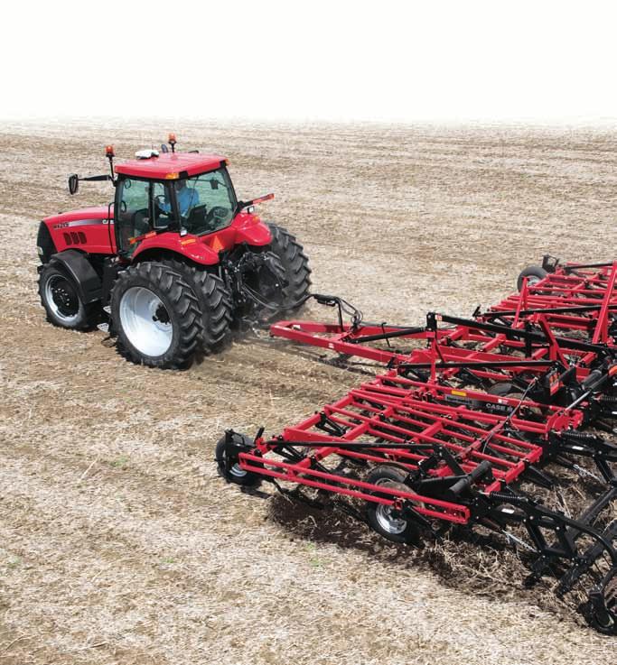 SUPERIOR SYSTEMS FOR SMOOTHER SEED BEDS Case IH Advanced Conditioning Systems increase your profit potential two ways: by improving seed bed conditions, and thereby yields, and by increasing operator