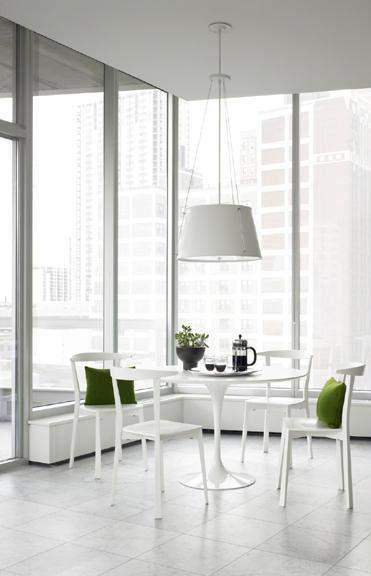 The modern White Chair is another trend