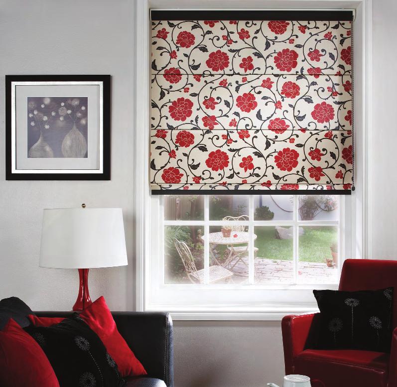 CAF Create luxurious living spaces Be daring and dramatic with roman window blinds H This eclectic range of roman blind