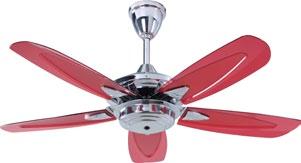 Vortex 42 Blue Gm Smoke Red White Although this fan looks simple, the details are something that demands attention.