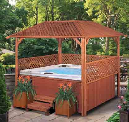 Lattice Gazebos, Outdoor Rooms Simple elegance at its finest, the Cal Designs Lattice Gazebo is a classic