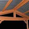 Durable and stylish polycarbonate roofing.