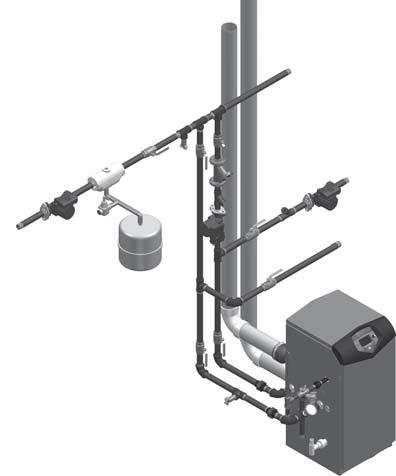 6 Hydronic piping (continued) 13. Indirect water heaters: The Knight boiler may be piped to an indirect water heater to heat domestic hot water with the space heat transfer medium.