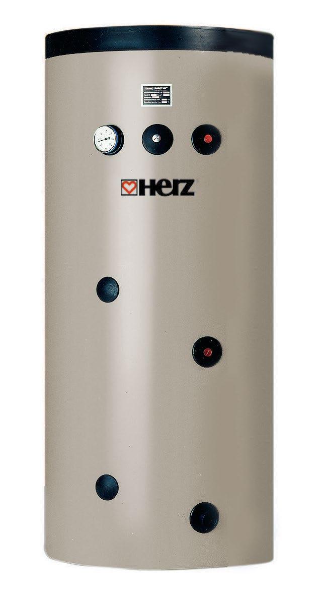 HERZ continuous-flow water heater & buffer tanks buffer tank continuousflow water heater illustration of function cold water continuous-flow water heater prepares the domestic hot water in an