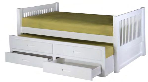 The taller headboards allow you to adjust the bed lower to traditional bed height and add on our traditional under bed trundle or set of storage