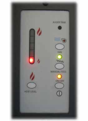 Circuit Board Control Panel - DHC 2000: Stove Controls 1. AUGER TRIM: Used to change feed rates on LOW ONLY for poorer quality fuels.