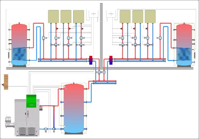 4 Installing the heating system HDG hydraulic systems Hydraulic system 2 F4 HYH HYH2 A3 A4 A7/8 CCT CCT2 CCT CCT4 CCT CCT6 F4 F2 F9 A4 A6 A/2 A7/8 A3 F5 X X OT A5 A9/0 CP CP2 F5 A5 F9 A6 F2 ST Bt
