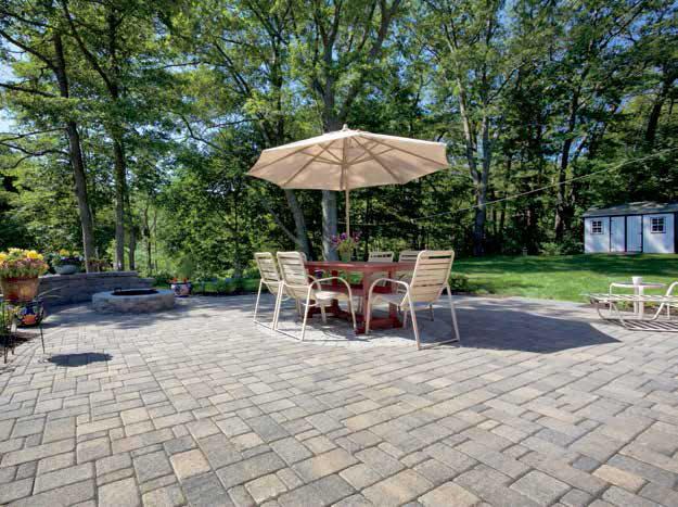 Left, Pavers: Colonial