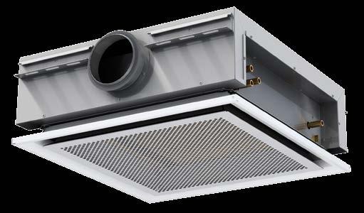 Like all SEMCO active chilled beams, it provides comfort with low air velocities in the room by mixing the supply