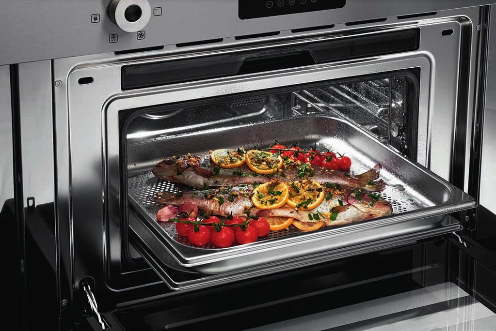 36 37 Each Bertazzoni machine is built with the fullest appreciation of food and its importance in your life. Below. Bertazzoni s steam ovens help retain flavors and nutrients.