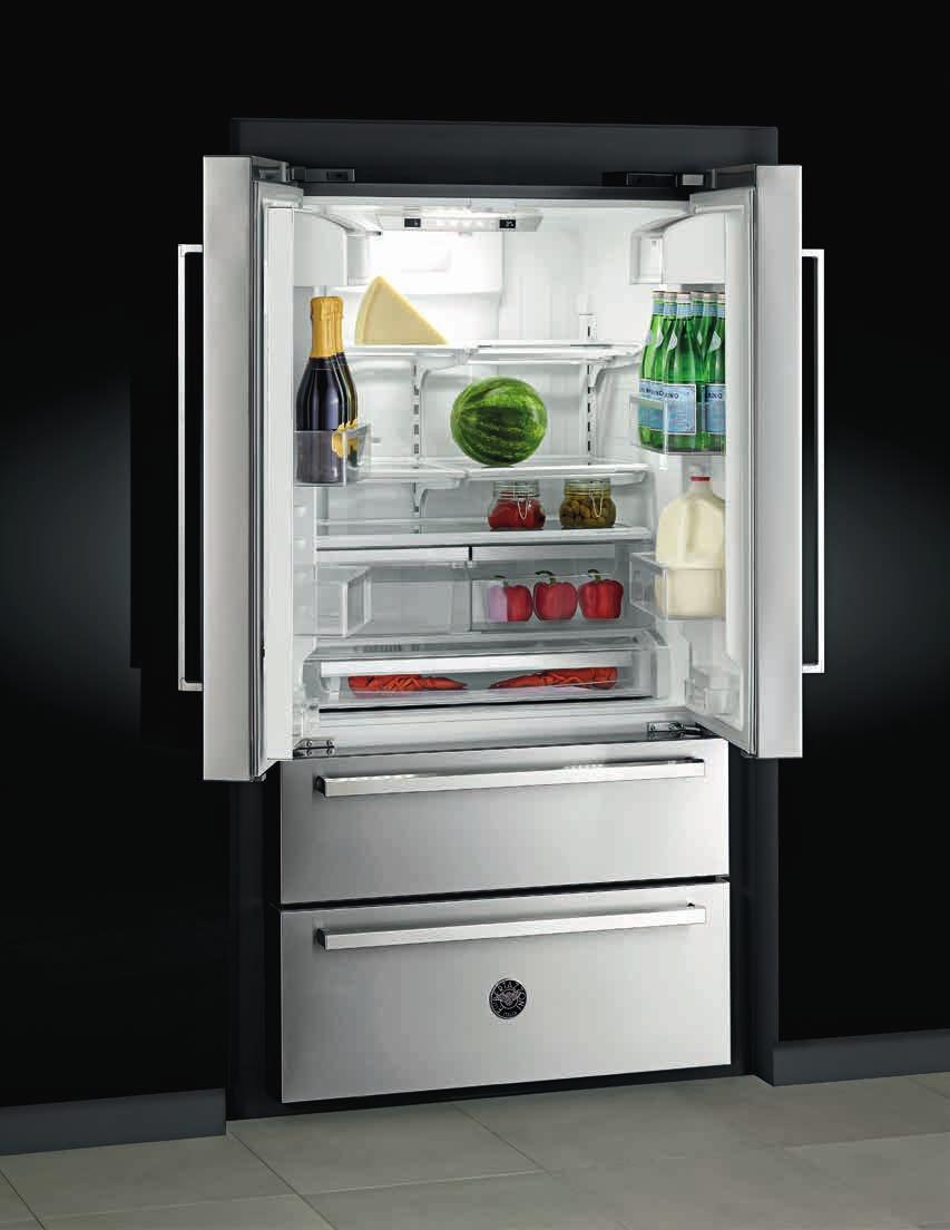 40 41 STREAMLINE APPLIANCES The Bertazzoni French Door Refrigerator is packed with clever engineering that delivers outstanding performance.