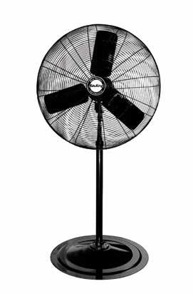 .. 1/4 HP motor has lower operational cost than higher HP motors Multiple mounting options available Oscillation vs Non-Oscillation Oscillating fans broadcast air over a larger area Non-Oscillating