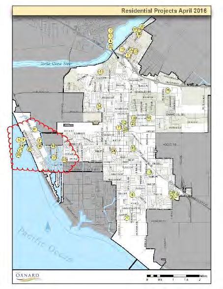PROJECT SPECIFIC TRAFFIC ANALYSIS Cumulative traffic volumes were developed based on a list of approved and pending development projects provided by staff from the cities of Oxnard