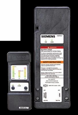 Although the LEDs on the Siemens Combination Type AFCIs can help to point an electrician in the right direction for troubleshooting, these AFCIs do not help to pinpoint the portion of the branch